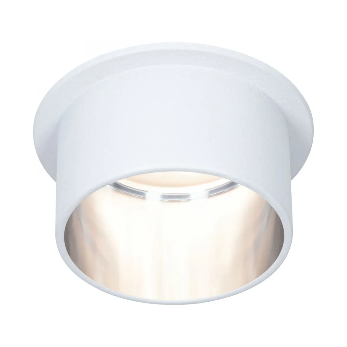 Paulmann No. 93384 LED Einbauleuchte Gil 6W IP44 2700K Weiß Eisen 3-Stufen dimmbar