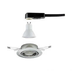 Paulmann No. 93412 LED Einbauleuchte Base schwenkbar 1 x 5W Eisen gebürstet