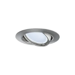 Paulmann No. 93420 LED Einbauleuchten Set Base schwenkbar, 3 x 5W Eisen gebürstet