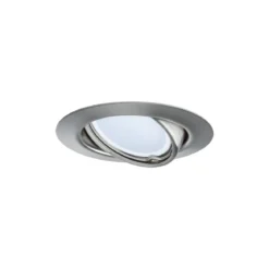 Paulmann No. 93421 LED Einbauleuchten Set Base Coin schwenkbar, 3 x 5W Eisen gebürstet
