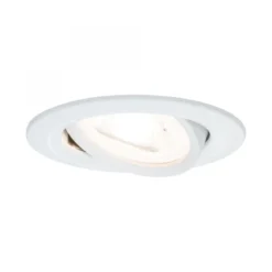 Paulmann No. 93430 LED Einbauleuchte Nova rund 6,5W GU10 Weiß matt 1er-Set schwenkbar