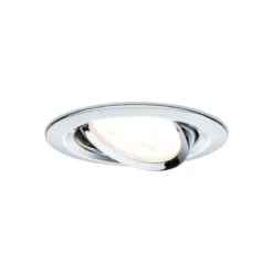 Paulmann No. 93434 LED Einbauleuchten Nova rund 6,5W GU10 Chrom 3er-Set schwenkbar