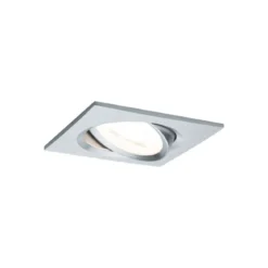 Paulmann No. 93438 LED Einbauleuchte Nova eckig 6,5W GU10 Alu 3er-Set schwenkbar