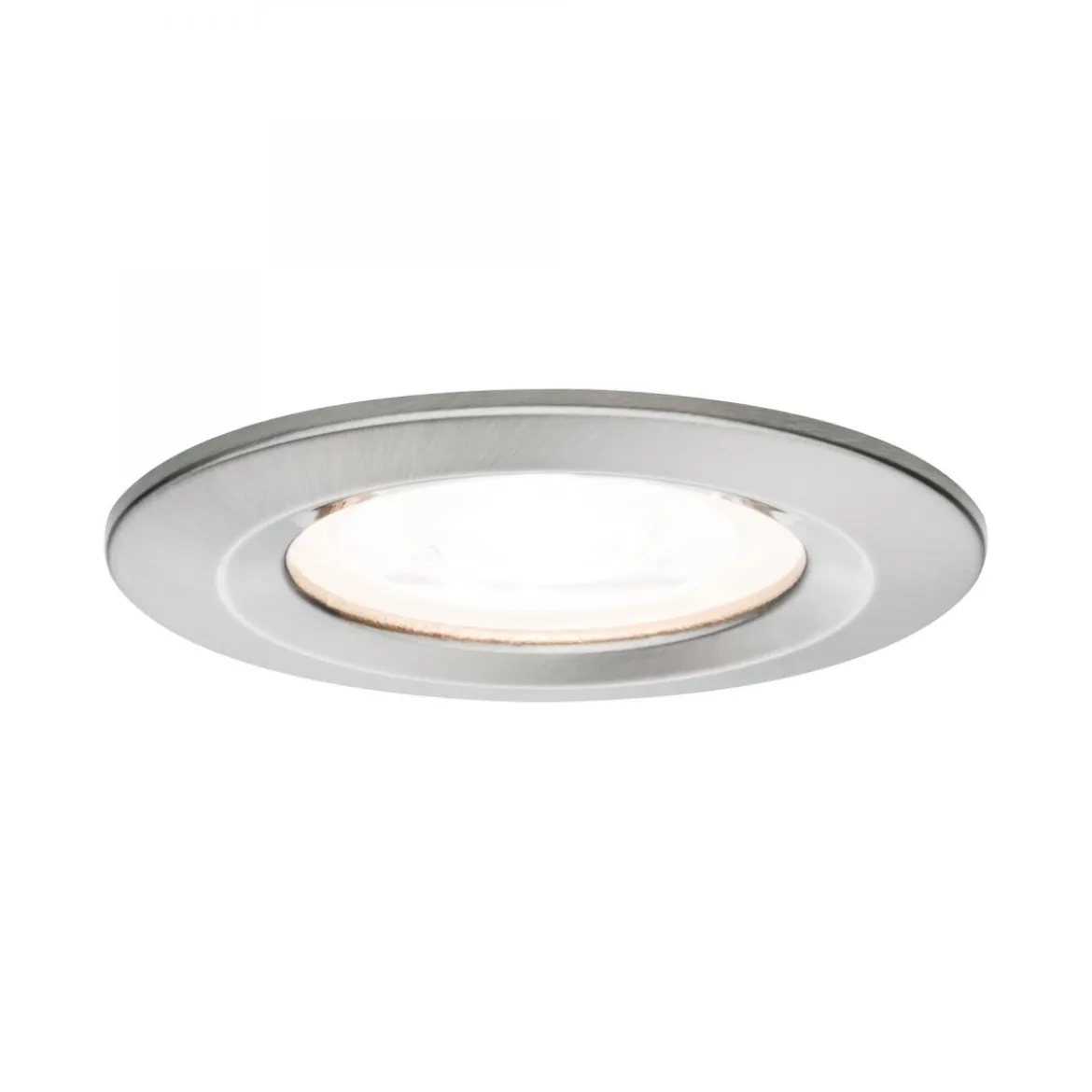 Paulmann No. 93439 LED Einbauleuchte Nova rund 6,5W GU10 Eisen 1er-Set starr IP44