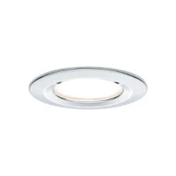 Paulmann No. 93445 LED Einbauleuchte Nova rund 6,5W GU10 Chrom 3er-Set starr IP44