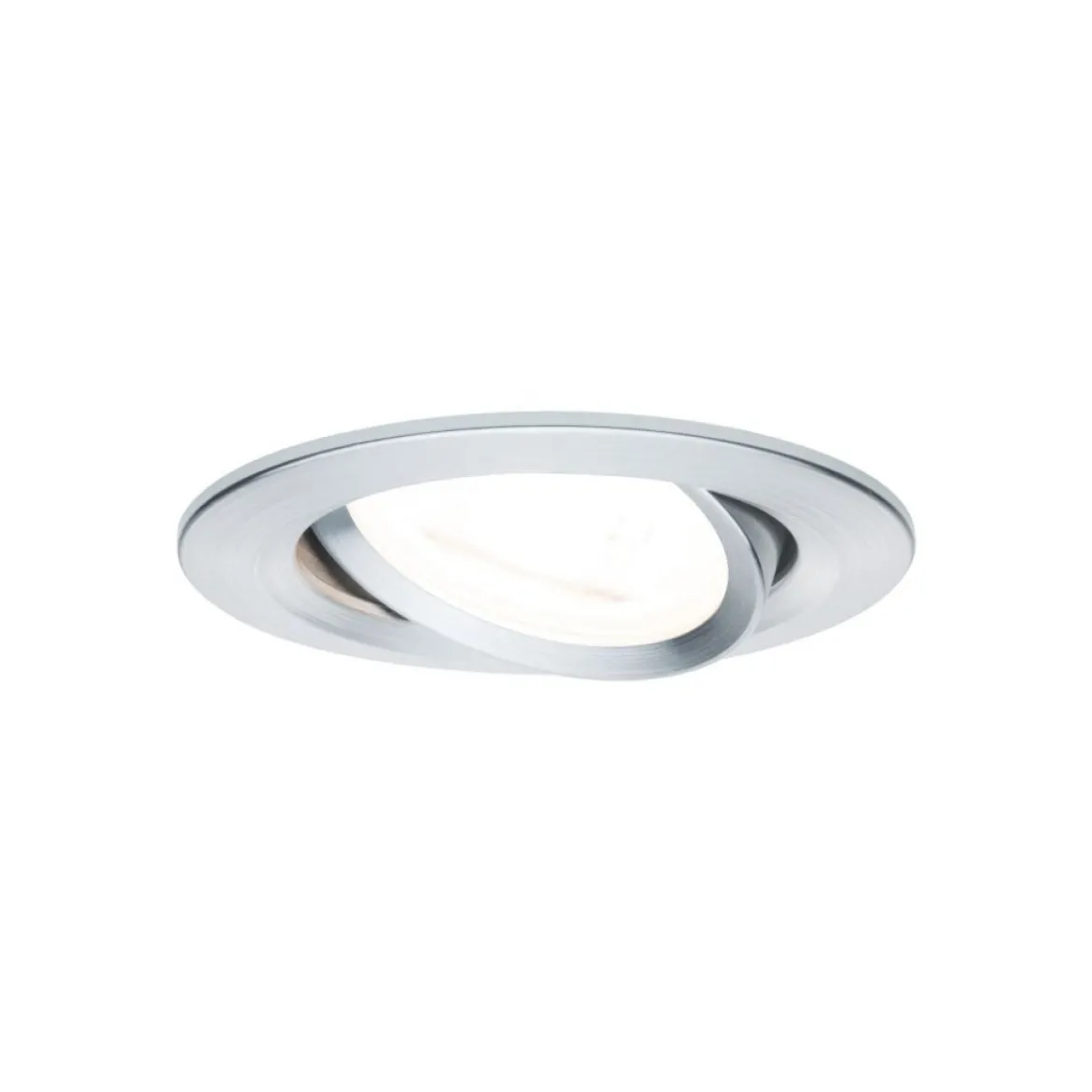 Paulmann No. 93469 LED Einbauleuchten Nova rund 6,5W GU10 Alu 3er-Set dimmbar