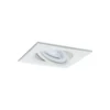 Paulmann No. 93472 LED Einbauleuchte Nova eckig 6,5W GU10 Weiß matt 3er-Set dimmbar