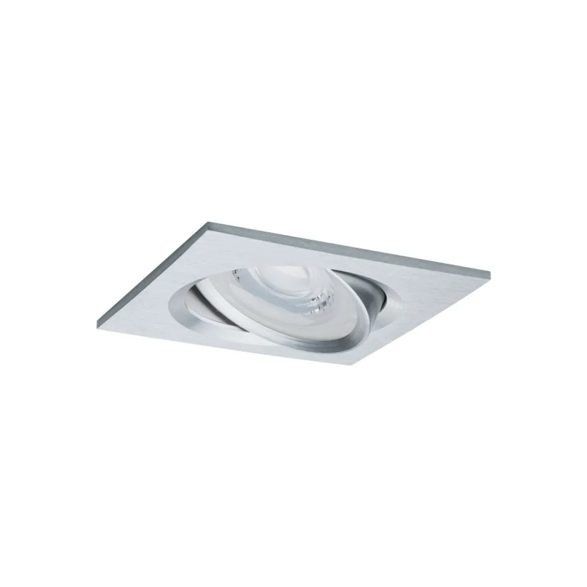 Paulmann No. 93474 LED Einbauleuchte Nova eckig 6,5W GU10 Alu 3er-Set dimmbar