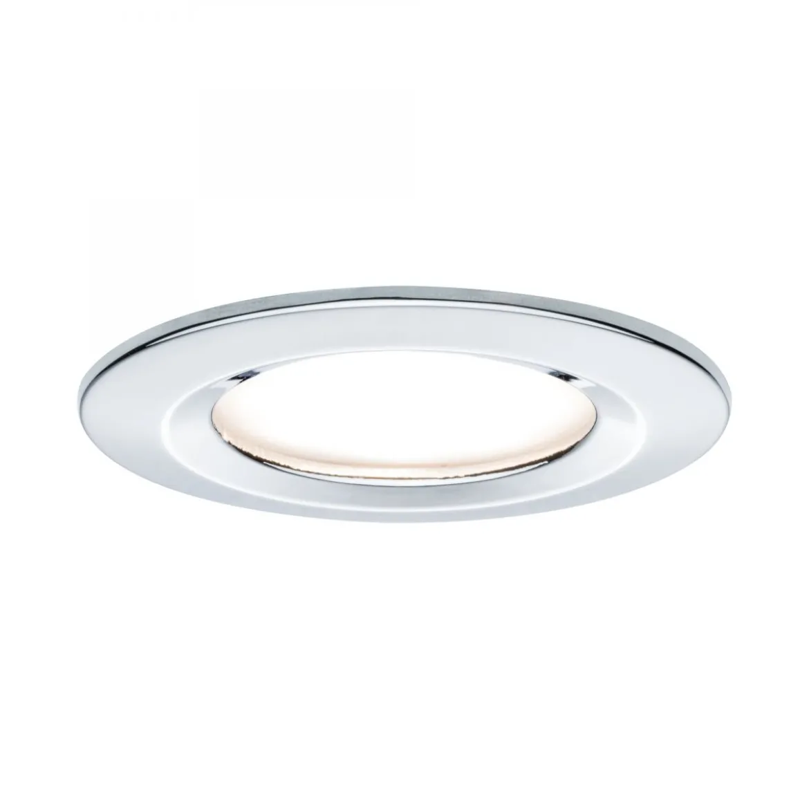 Paulmann No. 93481 LED Einbauleuchte Nova rund 6,5W GU10 Alu 3er-Set IP44 dimmbar