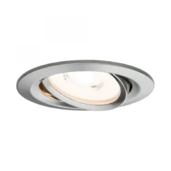 Paulmann No. 93944 LED Einbauleuchten-Set Reflector Coin dimmbar Eisen gebürstet, 3er Set