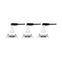 Paulmann No. 92979 LED Einbauleuchte Nova rund 3x6,5W GU10 Eisen 4000K IP44