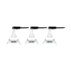 Paulmann No. 92980 LED Einbauleuchte Nova rund 3x6,5W GU10 Weiß 4000K IP44