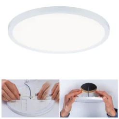Paulmann No. 93056 LED Einbaupanel Areo VariFit Weiß IP44 3-Stufen-dimmbar 230mm 4000K