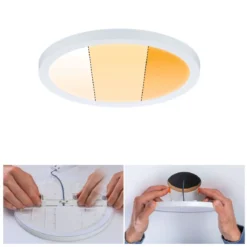 Paulmann No. 92989 LED Einbaupanel Areo VariFit IP44 rund WarmDim-Stepschaltung