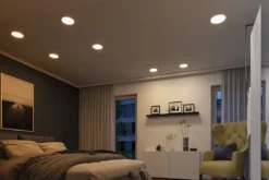 Paulmann No. 92991 LED Einbaupanel Areo VariFit IP44 rund 175mm Chrom matt WarmDim-Stepschaltung