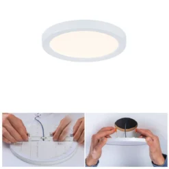Paulmann No. 93031 LED Einbaupanel Areo VariFit IP44 rund 118mm Weiß 3000K