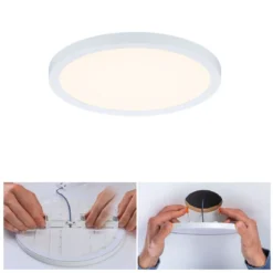 Paulmann No. 93032 LED Einbaupanel Areo VariFit IP44 rund 175mm Weiß 3000K