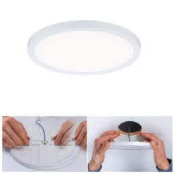 Paulmann No. 93036 LED Einbaupanel Areo VariFit IP44 rund 175mm Weiß 4000K
