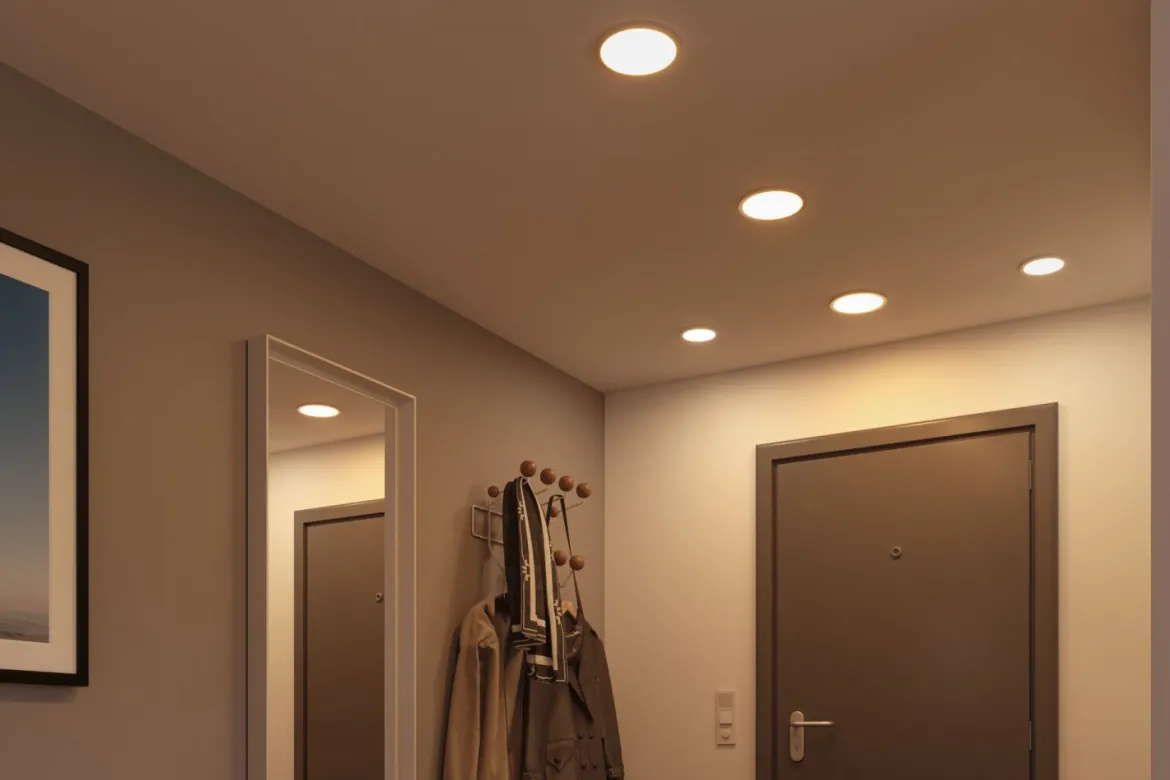 Paulmann No. 93049 LED Einbaupanel Areo VariFit Weiß IP44 3-Stufen-dimmbar 175mm 3000K