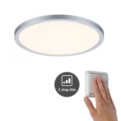 Paulmann No. 93052 LED Einbaupanel Areo VariFit Chrom IP44 3-Stufen-dimmbar 230mm 3000K