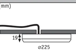 Paulmann No. 95391 LED Einbaupanel Cover-it mit Sensor rund 225mm 4000K