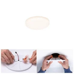 Paulmann No. 92387 LED Einbaupanel Veluna VariFit IP44 75mm 3.000K