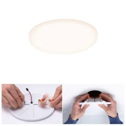 Paulmann No. 92388 LED Einbaupanel Veluna VariFit IP44 125mm 3.000K