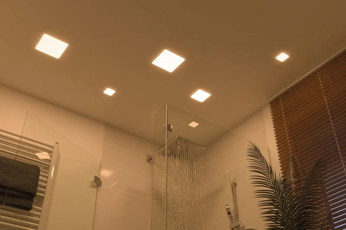 Paulmann No. 92395 LED Einbaupanel Veluna VariFit IP44 185x185mm 17W 3.000K