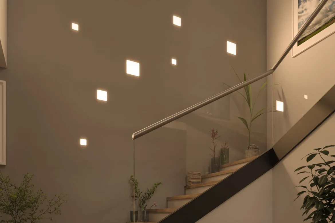 Paulmann No. 92396 LED Einbaupanel Veluna VariFit IP44 75x75mm 4.000K Satin