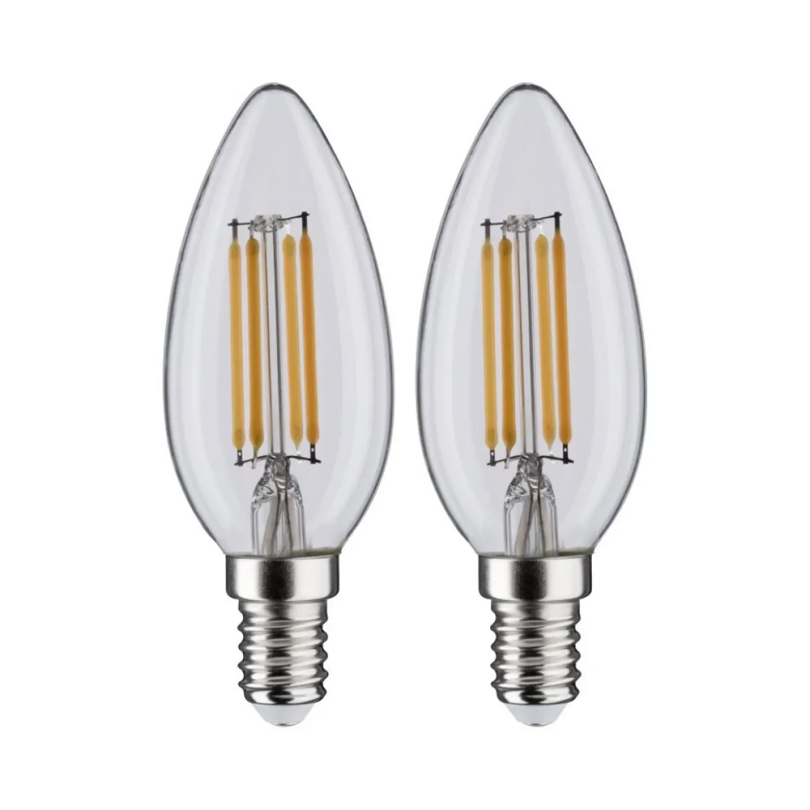 Paulmann No. 28788 LED Filament Kerze 2x4,5W E14 Klar Warmweiß