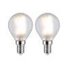Paulmann No. 28789 LED Filament Tropfen 2x4,5W E14 Klar Warmweiß