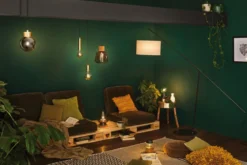 Paulmann No. 28679 LED Globe 125 Kopfspiegel Schwarzmatt 6,5W E27 Warmweiß