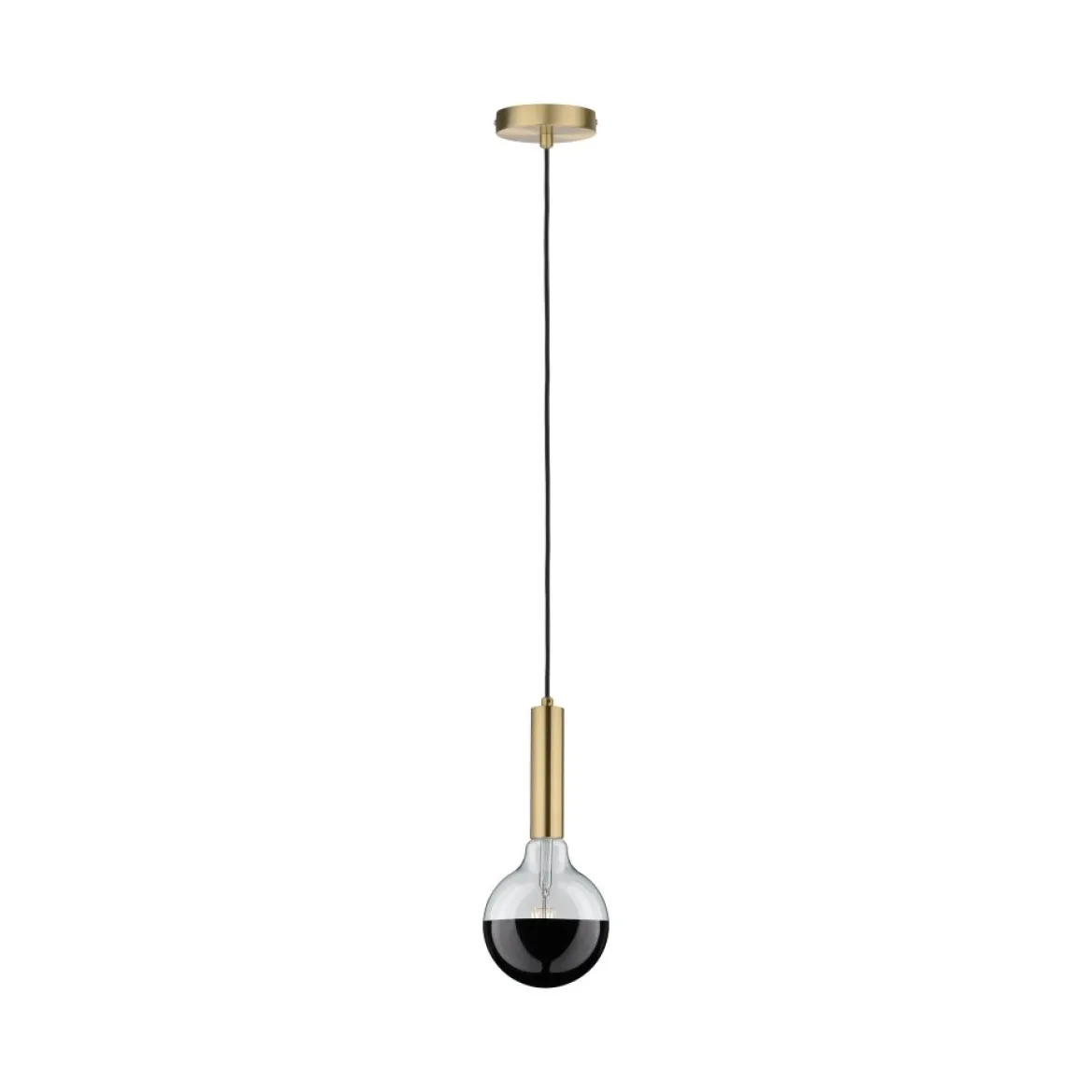 Paulmann No. 28680 LED Globe 125 Kopfspiegel Schwarzchrom 6,5W E27 Warmweiß