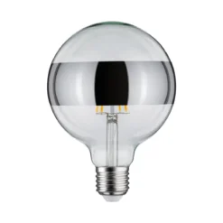 Paulmann No. 28681 LED Globe 125 Ringspiegel Silber 6,5W E27 Warmweiß