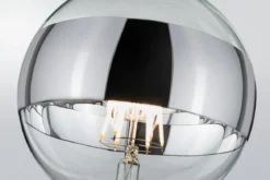 Paulmann No. 28681 LED Globe 125 Ringspiegel Silber 6,5W E27 Warmweiß