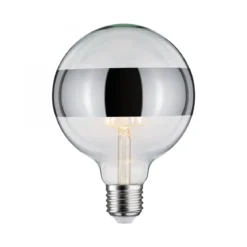 Paulmann No. 28681 LED Globe 125 Ringspiegel Silber 6,5W E27 Warmweiß