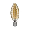 Paulmann No. 28709 LED Kerze gedreht 4,7 Watt E14 Goldlicht dimmbar