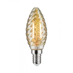 Paulmann No. 28709 LED Kerze gedreht 4,7 Watt E14 Goldlicht dimmbar