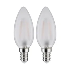 Paulmann No. 28637 LED Kerze 5 Watt E14 Matt 2700 K 2er-Set