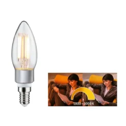 Paulmann No. 28777 LED Kerze 5W E14 dim to warm 1800 bis 3000K