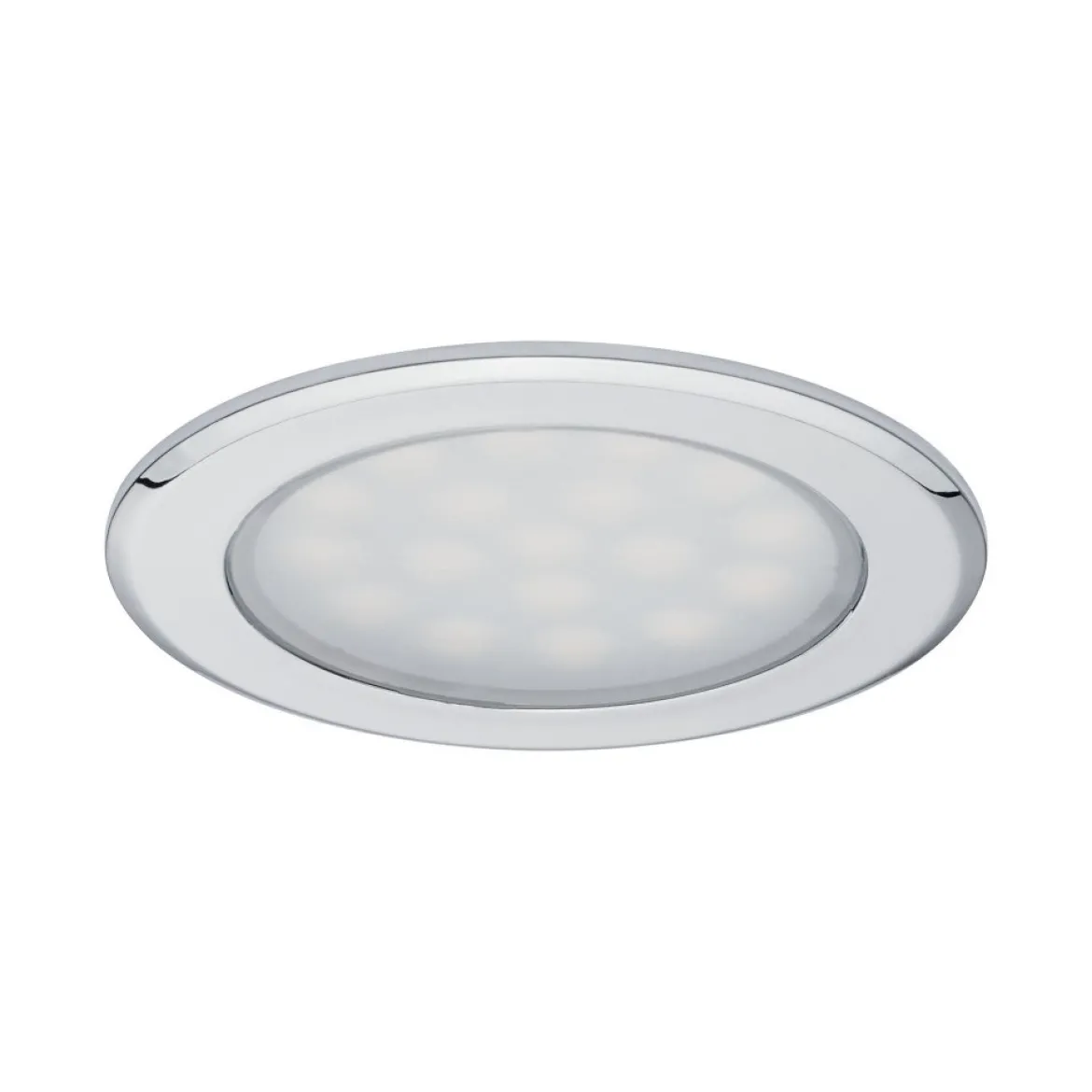 Paulmann No. 99920 LED Möbeleinbauleuchten-Set Chrom, 2er Set