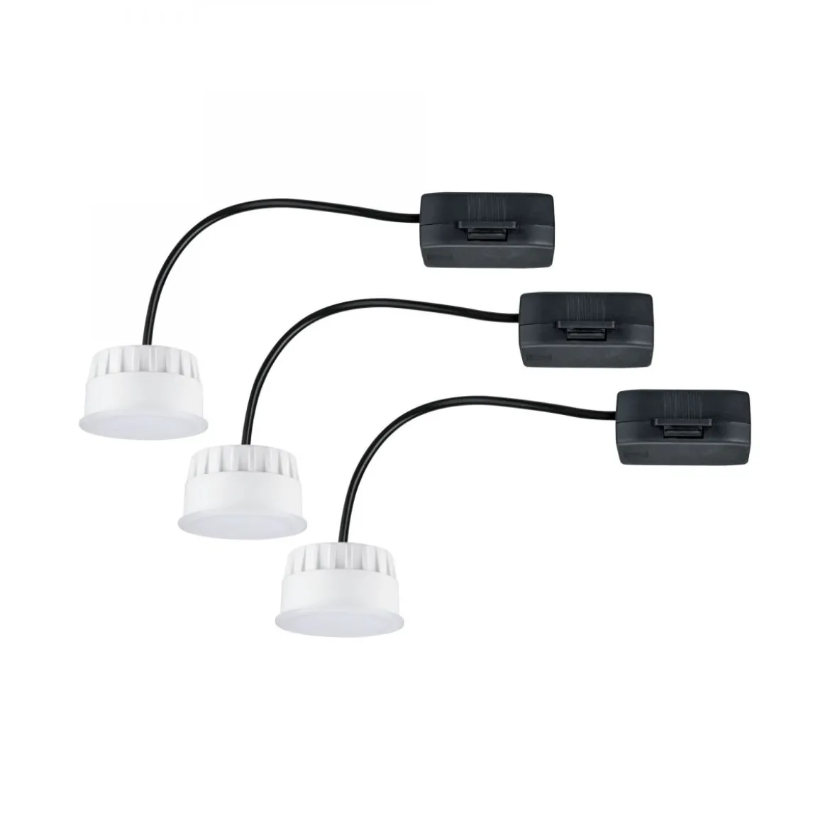 Paulmann No. 92472 LED Modul Einbauleuchte Choose Coin 3er-Set 2700K Satin