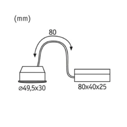 Paulmann No. 92471 LED Modul Nova Plus Coin 430lm 2700K Satin dimmbar