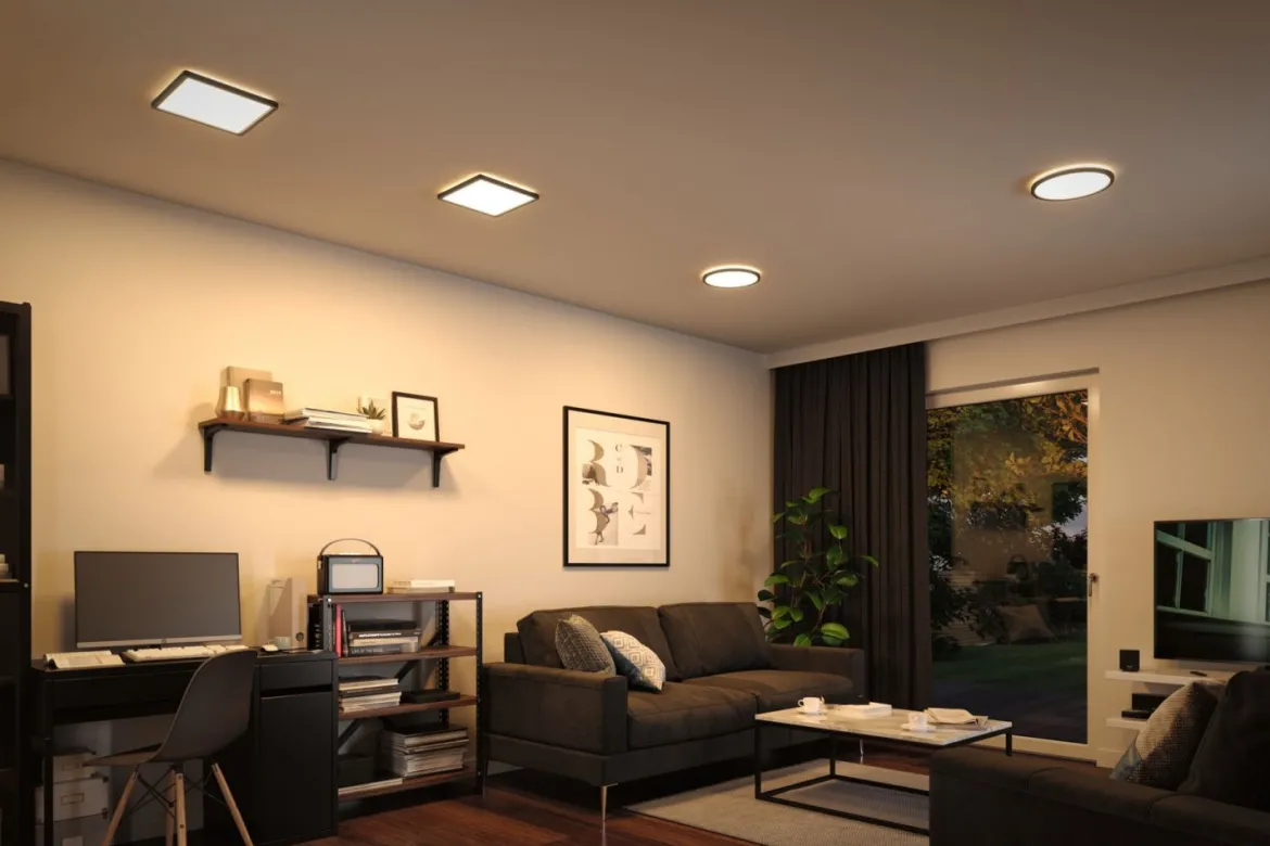 Paulmann No. 70997 LED Panel Atria Shine 190mm 3000K 11,2W Schwarz