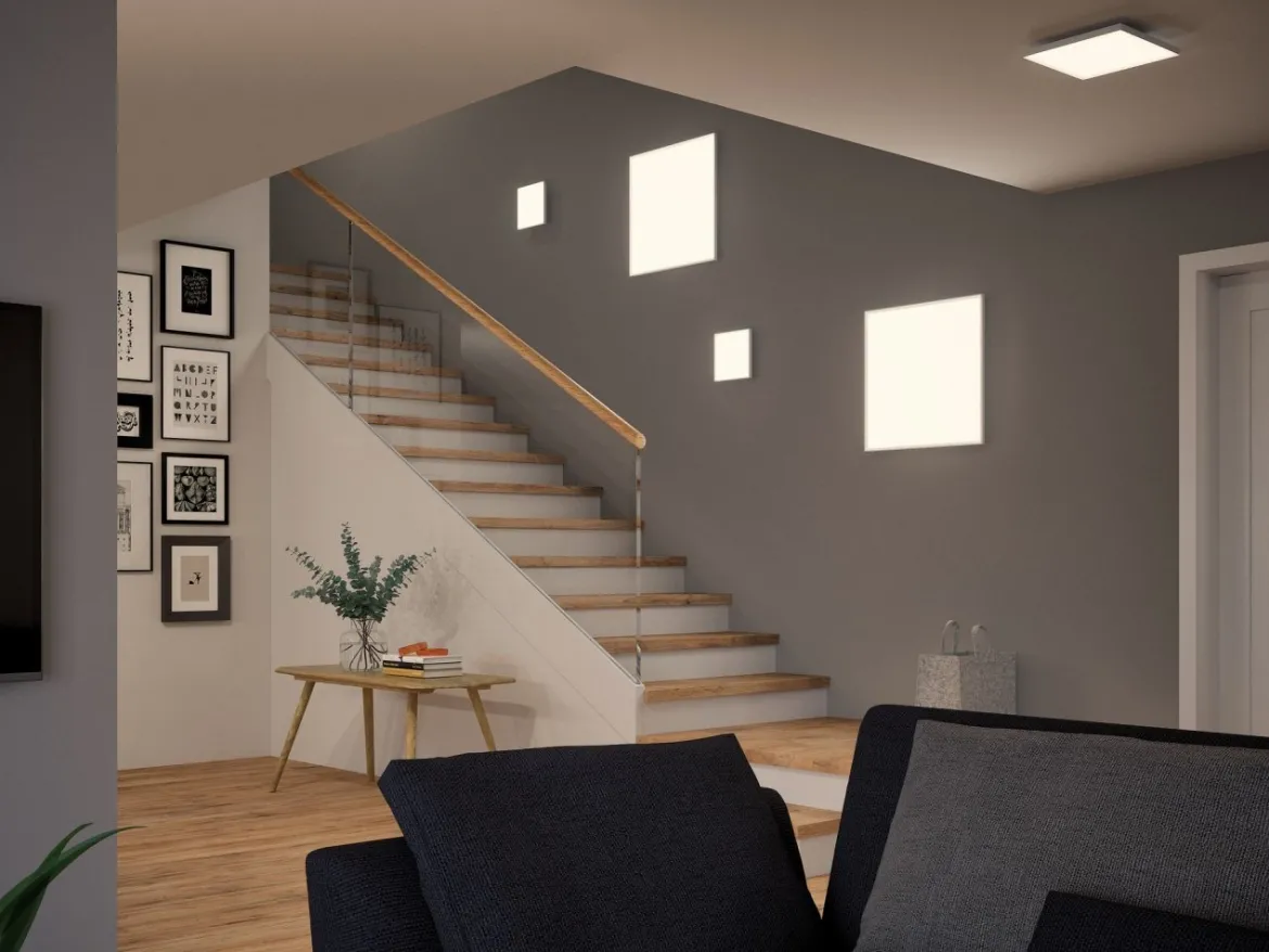 Paulmann No. 79820 LED Panel Velora 225x225mm 12W Weiß 3-Stufen-dimmbar