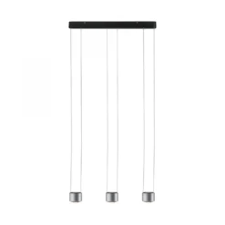 Paulmann No. 79720  LED Pendelleuchte Aldan 3x9 W dimmbar Schwarz Alu gebürstet