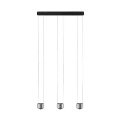 Paulmann No. 79720  LED Pendelleuchte Aldan 3x9 W dimmbar Schwarz Alu gebürstet