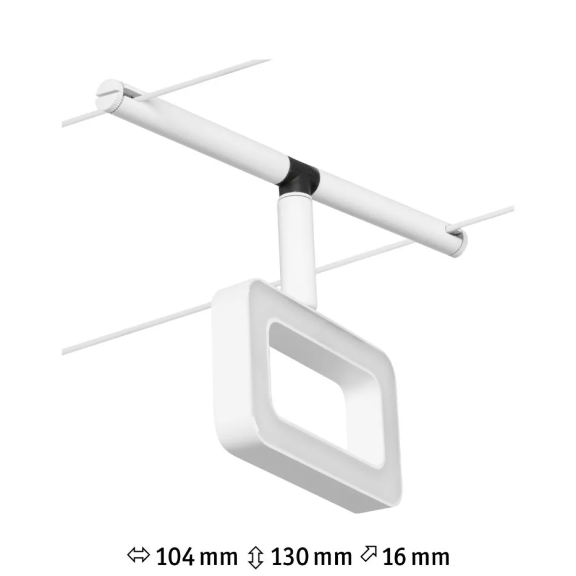 Paulmann No. 94484 LED Seilsystem Frame Spot 3000K Weiß matt
