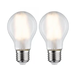 Paulmann No. 28642 LED Standardform 7 Watt E27 Warmweiß Matt 2er Set