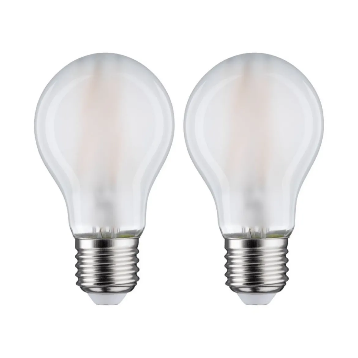 Paulmann No. 28642 LED Standardform 7 Watt E27 Warmweiß Matt 2er Set